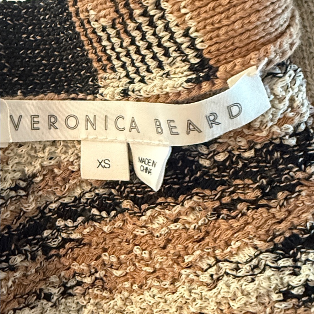 Veronica Beard Cecily Mixed Knit Cardigan - Picture 10 of 10